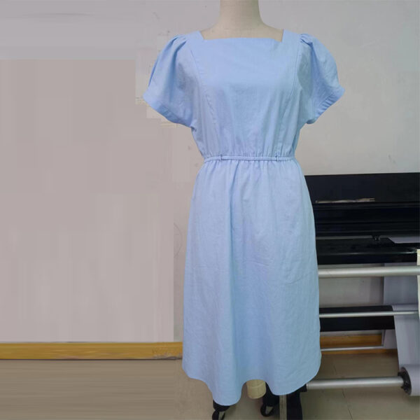 Fashion Cotton Short Sleeve Nursing Dress