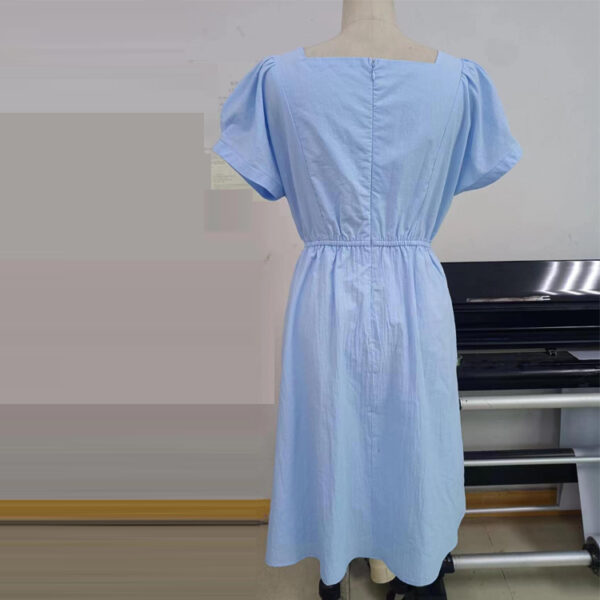 Fashion Cotton Short Sleeve Nursing Dress - Image 2