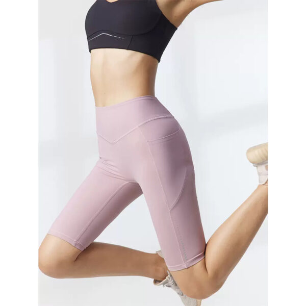 Custom Athleisure Half-length Legging Biker Shorts - Image 2