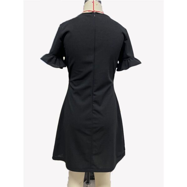Custom Elegant Ruffle Nursing Dress - Image 3