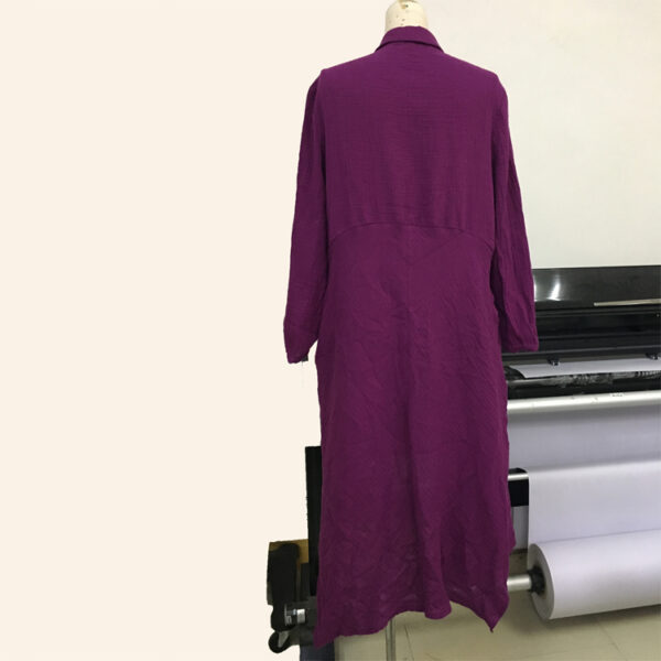 Custom Long Sleeve Oversized Cotton Nursing Dress for Mom - Image 2