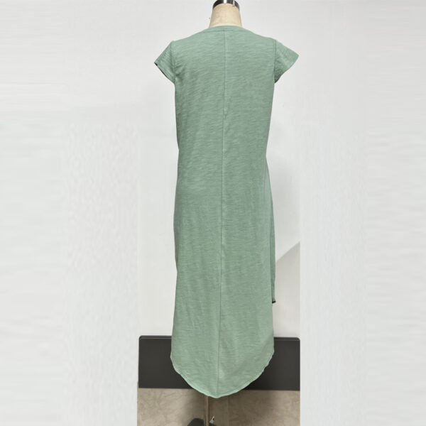 Custom Cap Sleeve Nursing Long Dress - Image 2