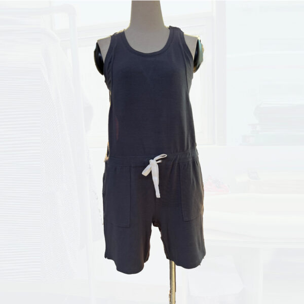 Custom Sleeveless Nursing Romper - Image 2