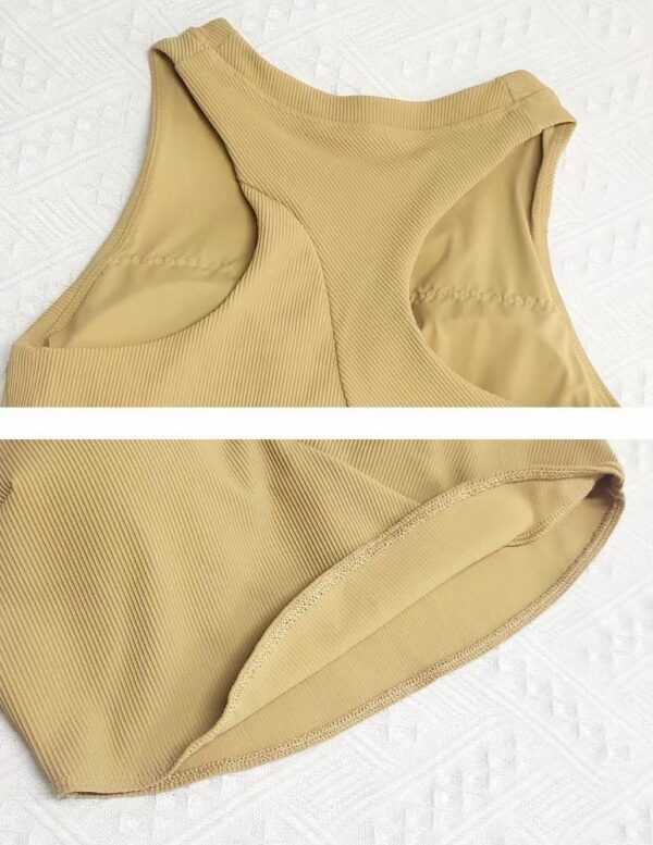 Custom Women Activewear Racerback Cropped Sports Bra - Image 4