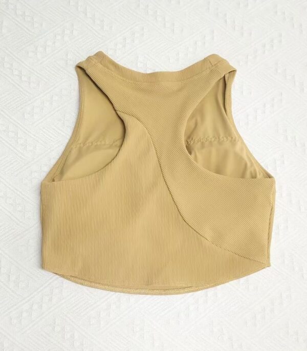 Custom Women Activewear Racerback Cropped Sports Bra - Image 2